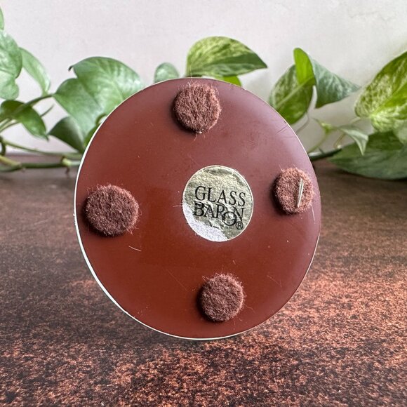 Glass Baron Clear Elephant Figurine Gold Accents - Picture 6 of 11